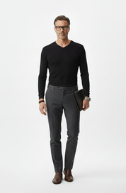 T-Shirt Manga longa slim