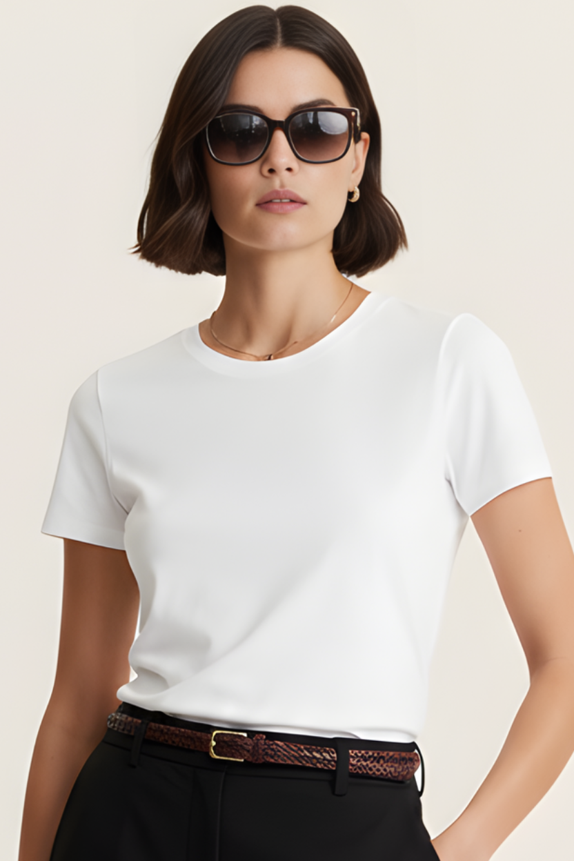 T-shirt de algodão com manga curta