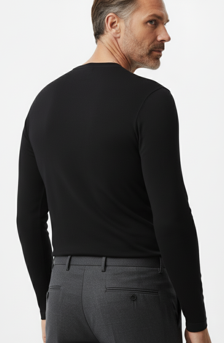 T-Shirt Manga longa slim