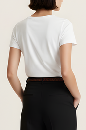 T-shirt de algodão com manga curta